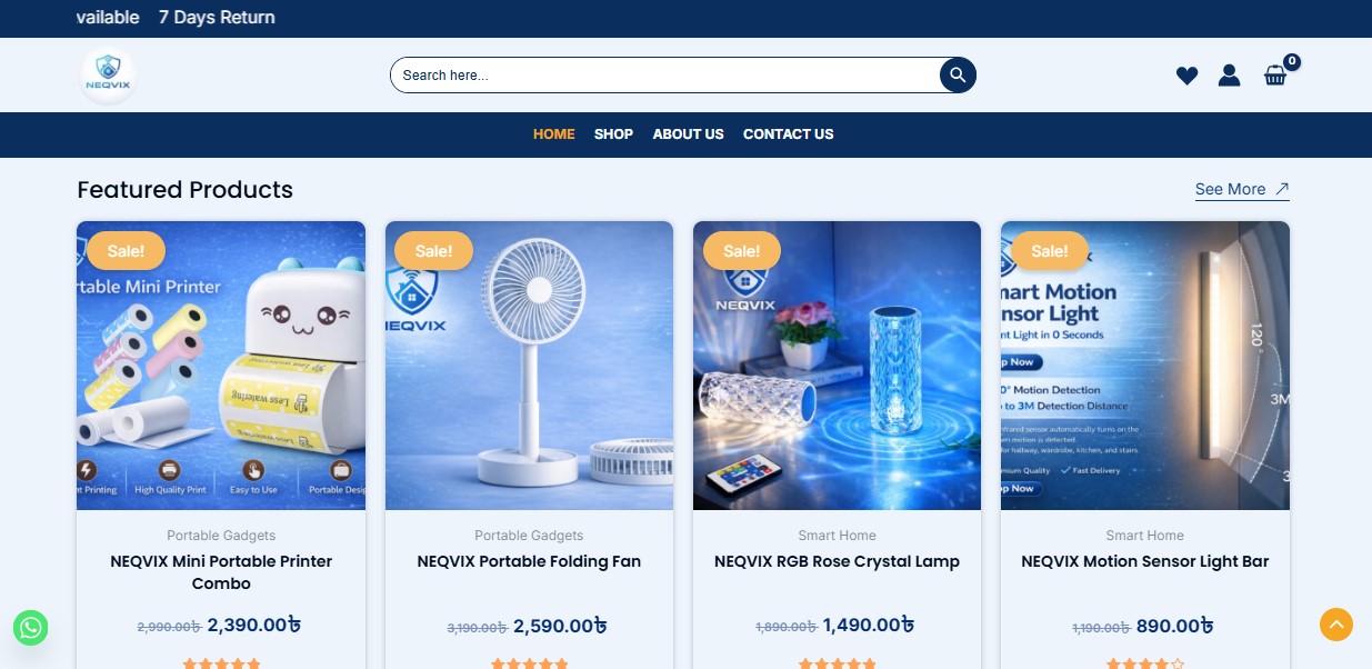 Ecommerce Website